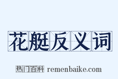 花艇反义词是什么意思的图片
